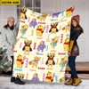 Personalized Disney Winnie the Pooh and Friends Fleece Blanket - Ideal for Piglet, Tiger and Eeyore Fans