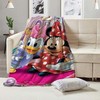 Personalized Donald Duck and Daisy Duck Blanket - Cartoon Custom Name Cute Blanket for Baby Birthday Gift and Home Decor
