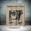 Personalized Farm Shower Curtain, Primitive Cow Design, Farmhouse Chic with Fake Burlap