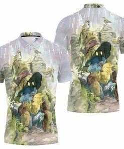 Personalized Final Fantasy Black Mage and Chocobo 3D All Over Print Polo Shirt - All Over Print Polo T-Shirt Pdesign