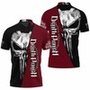 Personalized Five Fingers Death Skull 3D Polo Shirt with All Over Print and Breathable Fabric