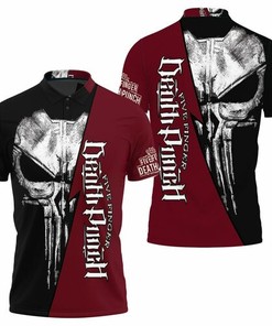 Personalized Five Fingers Death Skull 3D Polo Shirt with All Over Print and Breathable Fabric