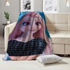 Personalized Frozen Princess Anna and Elsa Blanket - Cartoon Custom Name Cute Blanket for Baby Birthday