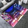 Personalized Game Area Rug with 3D Gamer Carpet Design