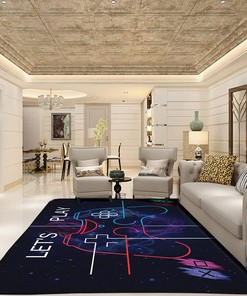 Personalized Game Controller Decoration Area Rugs for Teen Boys with Gamer Rug Boy's Bedroom