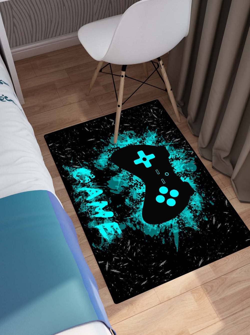 Personalized Game Controller Gamepad Pattern Modern Area Rugs Non-Slip Gaming Rug Boys Rugs Doormats Gamer Carpets - Image 3