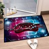 Personalized Game Controller Video Player Floor Mat with Gamepad Pattern for Home Decor, Large Game Room Rug