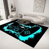 Personalized Gamepad Controller Floor Rugs for Boys Room