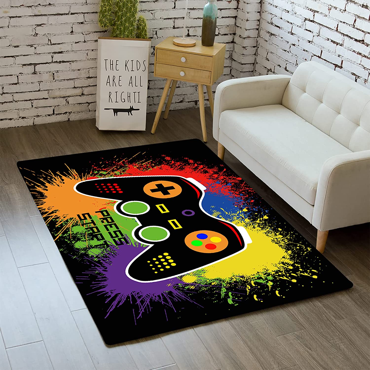 Personalized Gamer Floor Rugs for Home Decoration in Living Room or Bedroom with Video Game Rugs - Image 2