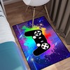 Personalized Gamer Gamepad Controller Area Rug for Boys Room Decor, Polyester Living Room Rug, Red