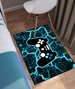 Personalized Gamer Rug for Boys Room Decor Video Game Carpet for Teens with Game Room Decor Rug