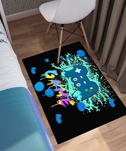 Personalized Gamer Rugs for Bedroom, Ideal for Bedroom and Living Room Decor, Colorful - Enjoy Comfortable Gamer Rugs