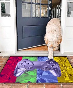 Personalized Gaming Area Rug for Boys' Cool Game Style Bedroom Decor
