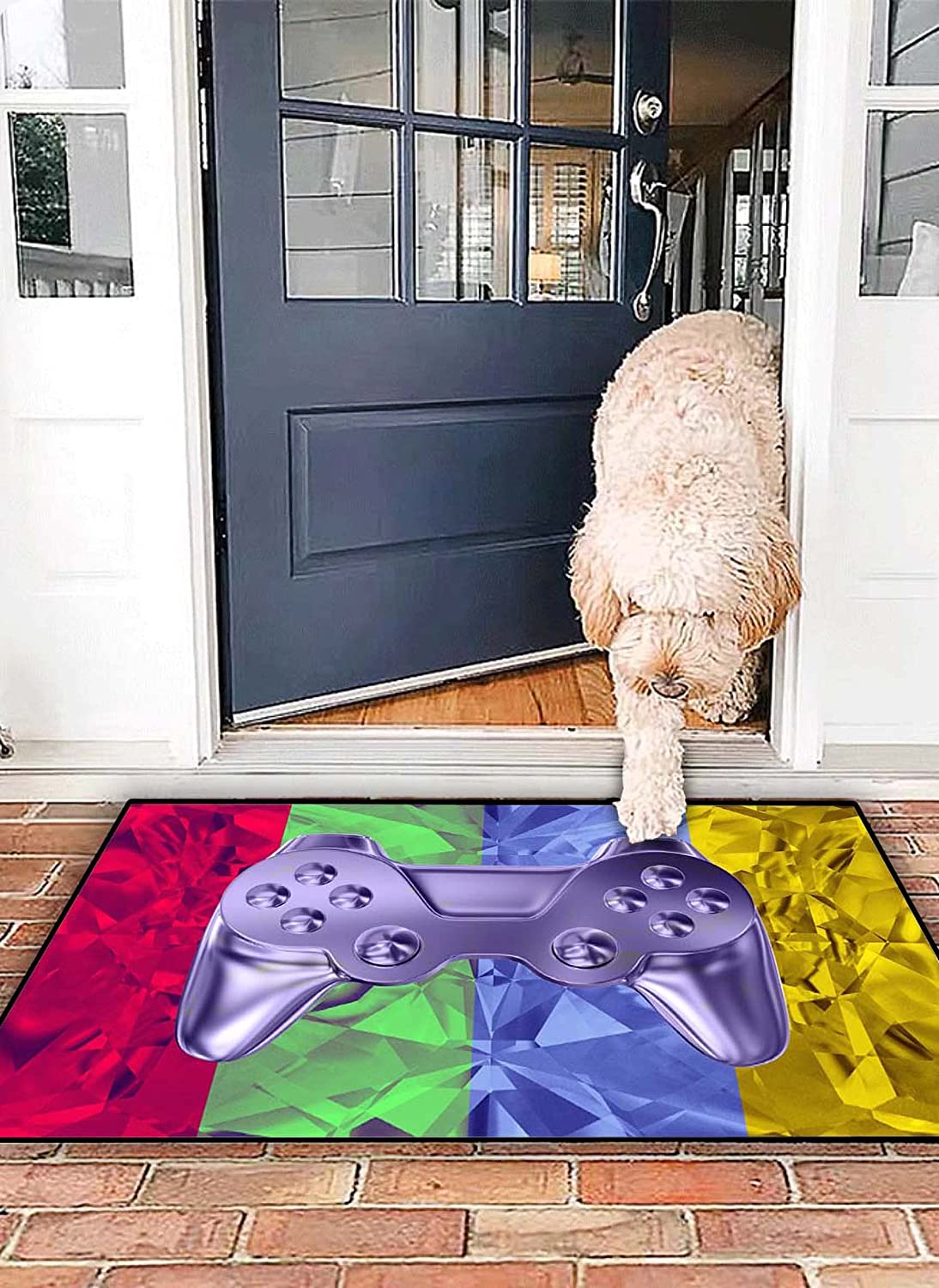 Personalized Gaming Area Rug for Boys' Cool Game Style Bedroom Decor