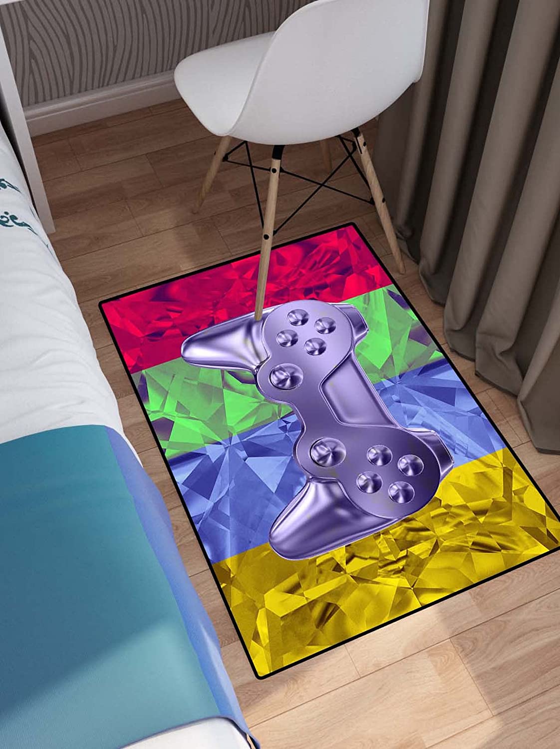 Personalized Gaming Area Rug for Boys' Cool Game Style Bedroom Decor - Image 3