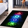 Personalized Gaming Area Rugs for Boys Cool Game Style Bedroom with Video Game Area Rugs, Add Game Room Decor Rug