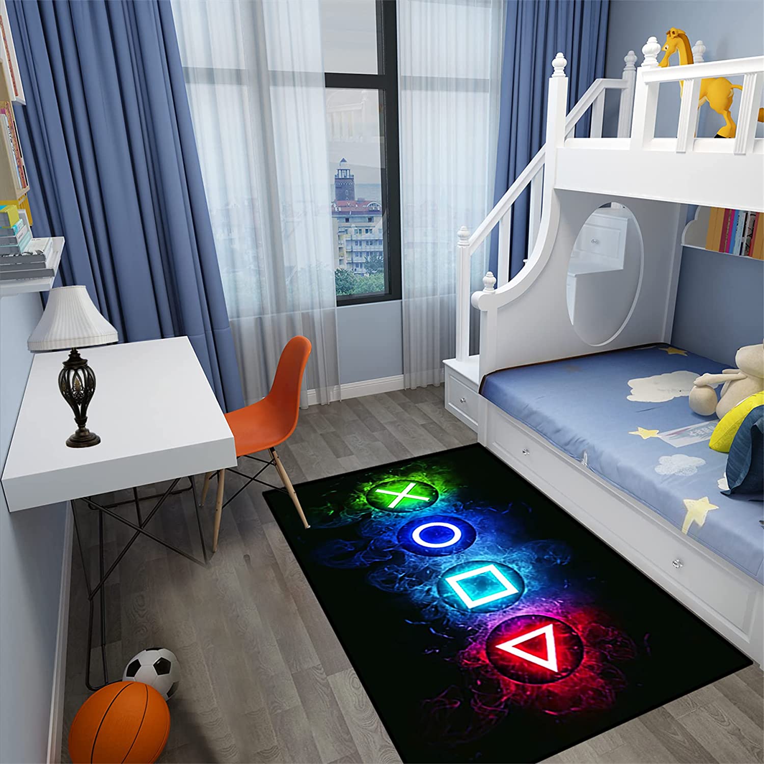 Personalized Gaming Area Rugs for Boys Cool Game Style Bedroom with Video Game Area Rugs, Add Game Room Decor Rug - Image 3