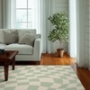 Personalized Green Pastel Retro Rug for Bedroom and Living Room Decor with Style 70s Decor