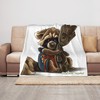 Personalized Groot Baby Blanket - Custom Name Gift for Boys and Girls