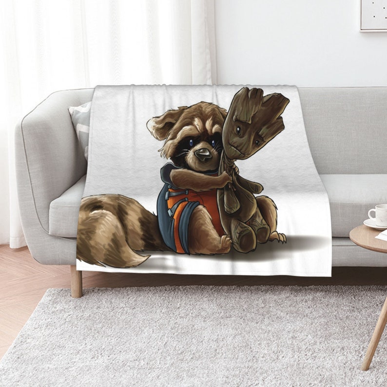 Personalized Groot Baby Blanket - Custom Name Gift for Boys and Girls - Image 3