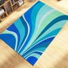 Personalized Groovy and Abstract Rug Collection for Preppy Room and Hippie Decor with Style 70s Decor