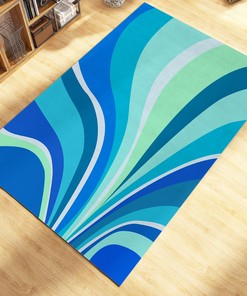 Personalized Groovy and Abstract Rug Collection for Preppy Room and Hippie Decor with Style 70s Decor