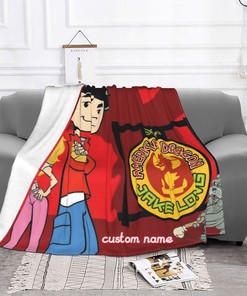 Personalized Jake Long Baby Blanket - Custom Name Gift for Boys and Girls