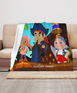 Personalized Jake Long Throw Blanket Cute Disney Gift Lover