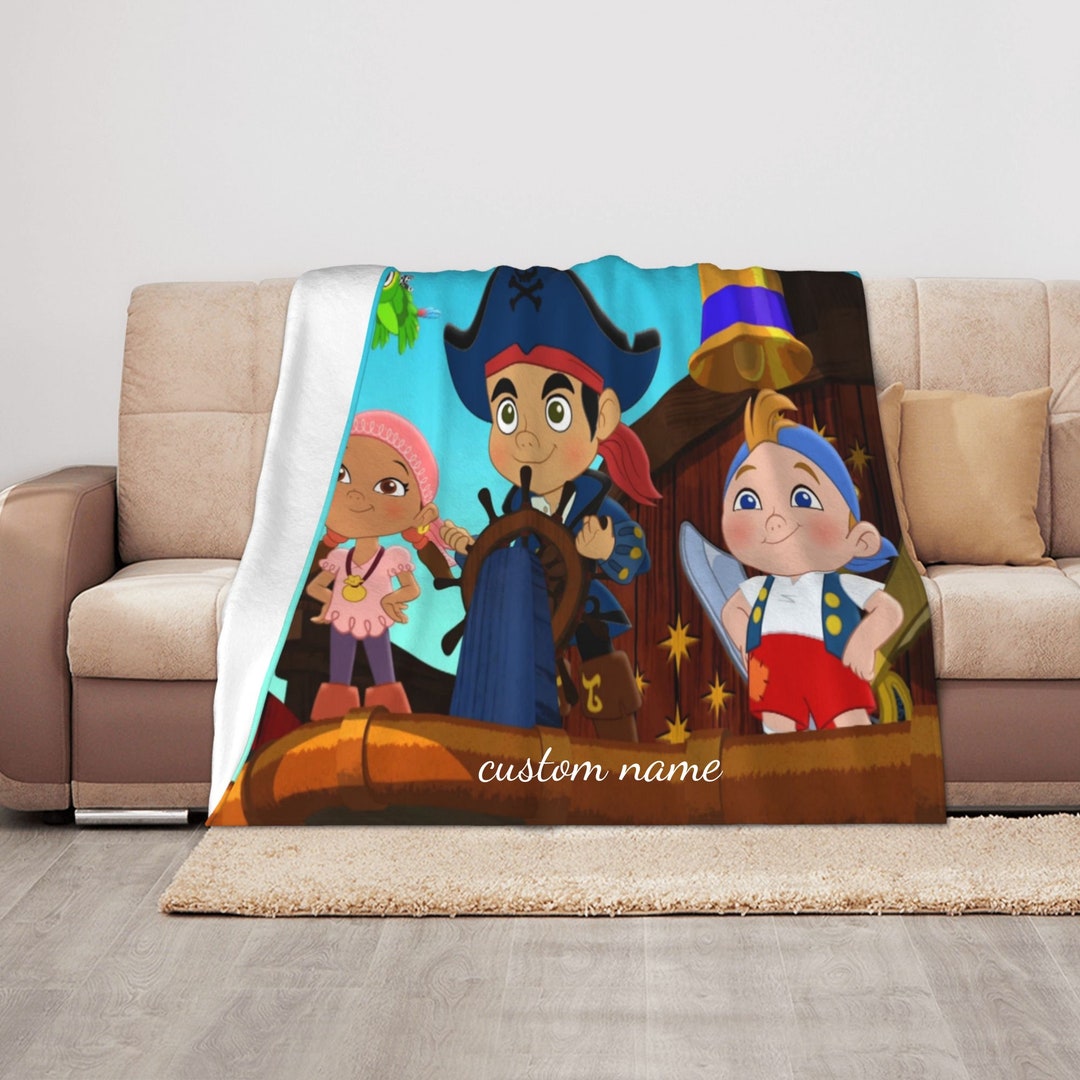 Personalized Jake Long Throw Blanket Cute Disney Gift Lover