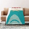 Personalized Jaws Blanket - Custom Name Soft Gift for Home Decoration, Sofa, Bedding, Living Room