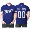 Personalized Los Angeles Dodgers Any Name 00 Mlb 2020 Alternative Blue Jersey Polo Shirt in 3D