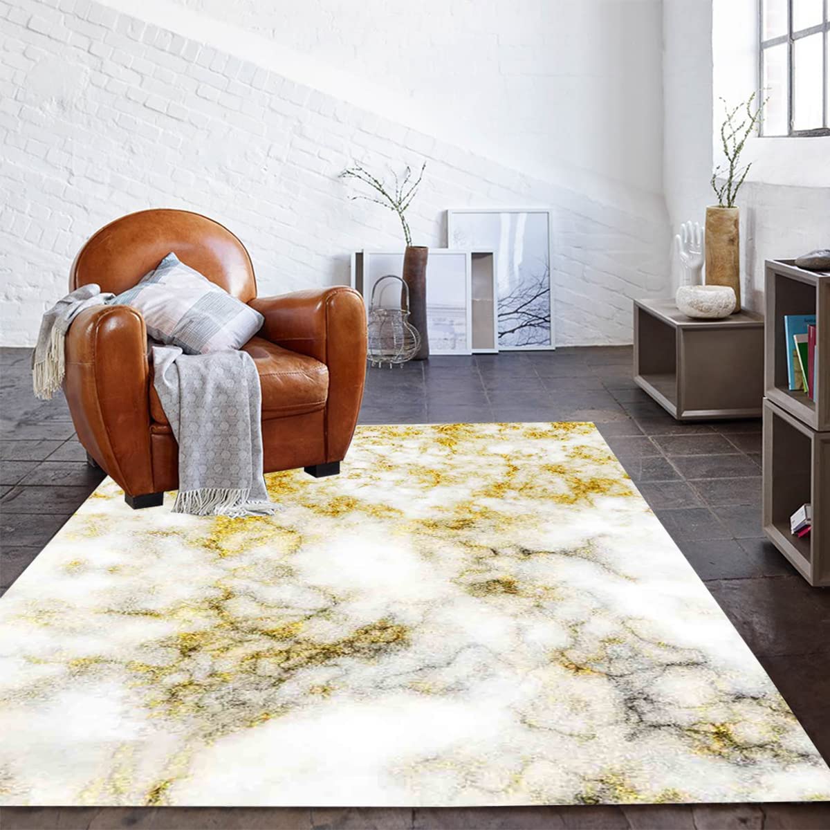 Personalized Luxury Soft Wool Abstract Area Rug - Suitable for Living Room or Bedroom with 70s Style and Style 70s Decor - Image 2