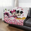 Personalized Mickey Minnie Valentine Disney Blanket, Perfect Valentine's Day Decor