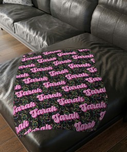 Personalized Mickey Mouse Baby Blanket - Monogram Girl Mickey Blanket with Disney Baby Animals
