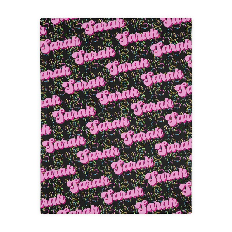 Personalized Mickey Mouse Baby Blanket - Monogram Girl Mickey Blanket with Disney Baby Animals - Image 3