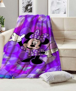 Personalized Mickey Mouse Blanket - Cartoon Custom Name Cute Blanket for Baby Birthday Gift and Home Decor