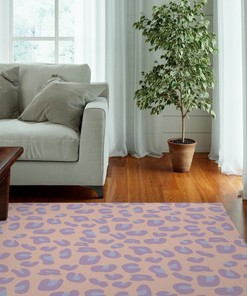 Personalized Mid Century Modern Boho 70s Rug for Bedroom and Living Room with Style 70s Decor