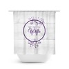 Personalized Monogram Shower Curtain for Farmhouse Bathroom Decor