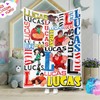 Personalized Movie Character Blanket with Custom Name - Great for Bedtime