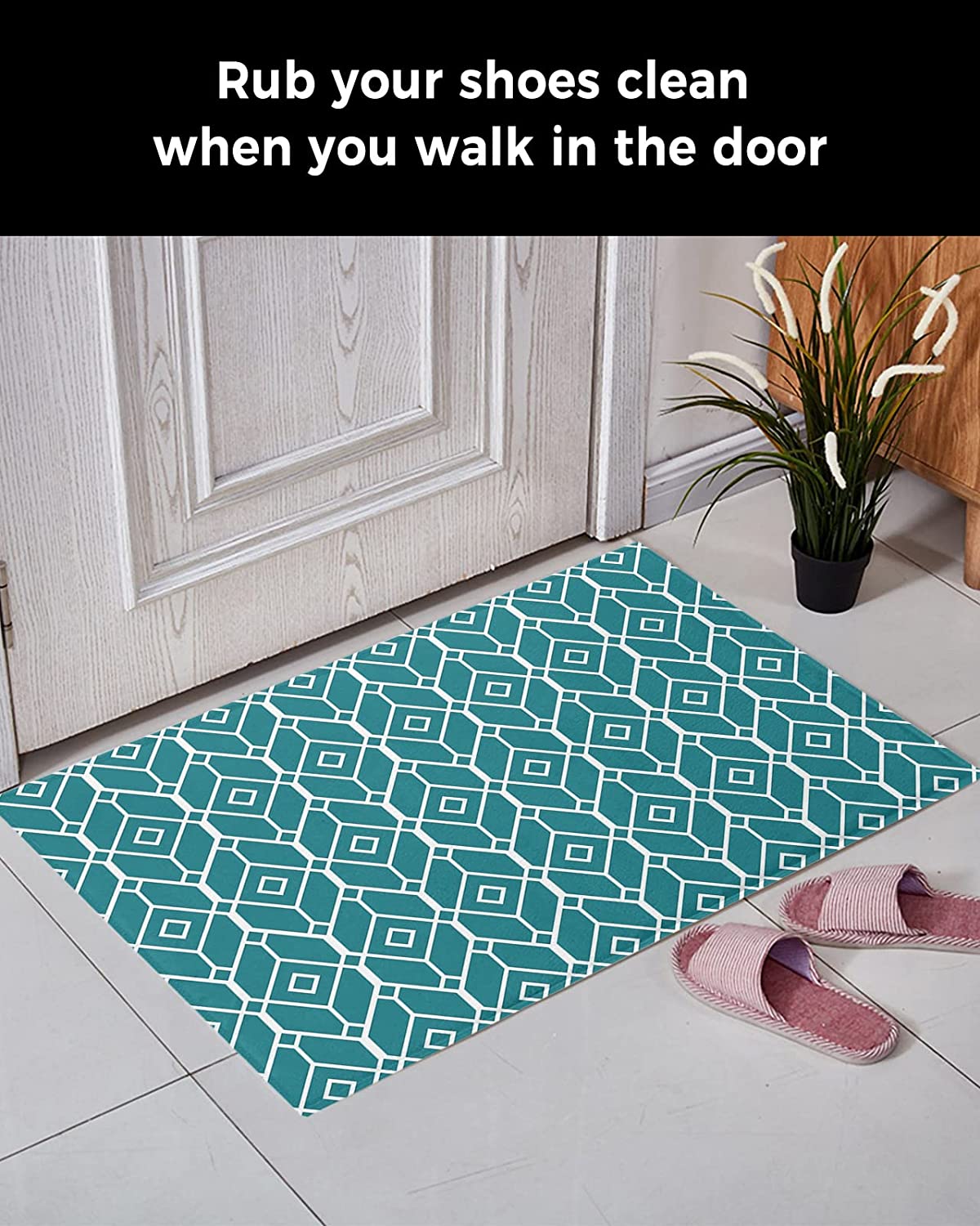 Personalized Non-Slip Stain-Proof Carpet for Classic and Gold Polka Dot Area Rugs with Non-Slip Bathroom Rugs Washable