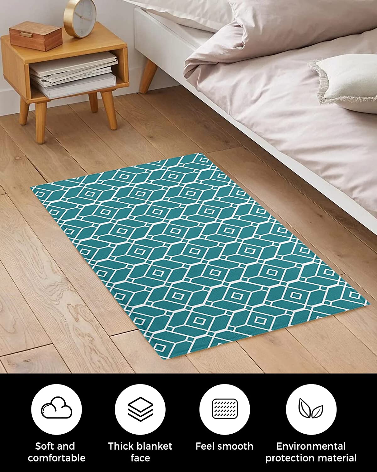 Personalized Non-Slip Stain-Proof Carpet for Classic and Gold Polka Dot Area Rugs with Non-Slip Bathroom Rugs Washable - Image 3