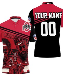 Personalized Ohio State Buckeyes Garret Wilson No. 5 NCAA Champions 3D All Over Print Polo Shirt