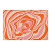 Personalized Pink Swirly Vortex Illusion Rug for Living Room or Bedroom with Retro Touch