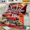 Personalized Pixar Cars Characters Kids Birthday Gift Soft Fleece Mink Sherpa Blanket