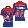 Personalized Polo Shirt featuring the AFC East Division Champions and Josh Allen #17 3D T-Shirt design.