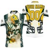Personalized Polo T-shirt with All Over Print design for Green Bay Packers fans and Aaron Jones 33