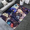 Personalized Print Non-Slip Crystal Floor Polyester Mat for Living Room and Bedroom: Customized Game Area Rug