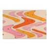 Personalized Smiley Face Vortex Rug for Home Decor: Living Room, Bedroom with Retro 70s Feel
