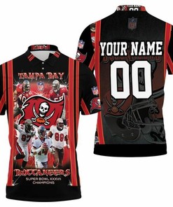 Personalized Tampa Bay Buccaneers Super Bowl 2021 Nfc South Division Champions 3D All Over Print Polo Shirt