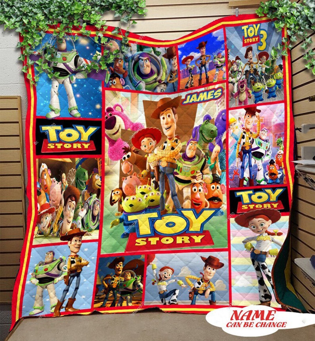 Personalized Toy Story Fleece Blanket - Super Soft and Warm for Buzz Lightyear Fans